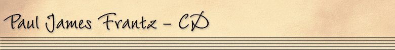 Paul James Frantz "CD" page header